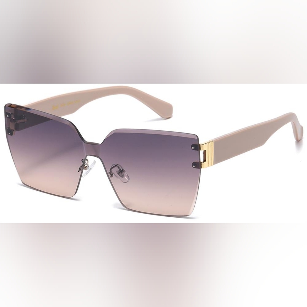 Giselle Rimless Gradient Lens Contemporary Collection Women's Sunglasses - Picture 10 of 10